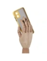 Buy Bizon Case Hybrid Ring Motorola Moto E22 / E22i smoky with a yellow frame - BIZ497 - {ean13} - Home Screen Store Europe