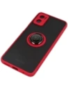 Buy Bizon Case Hybrid Ring Motorola Moto E22 / E22i smoky with a red frame - BIZ498 - {ean13} - Home Screen Store Europe