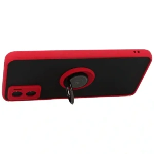 Kup Bizon Case Hybrid Ring Motorola Moto E22 / E22i fumuriu cu un cadru roșu - BIZ498 - {ean13} - Sklep Home Screen
