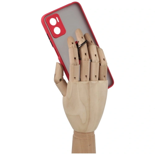 Buy Bizon Case Hybrid Ring Motorola Moto E22 / E22i smoky with a red frame - BIZ498 - {ean13} - Home Screen Store Europe