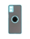 Kup Bizon Case Hybrid Ring Motorola Moto E22 / E22i fumuriu cu un cadru de culoare albastră deschisă - BIZ499 - {ean13} - Sklep Home Screen