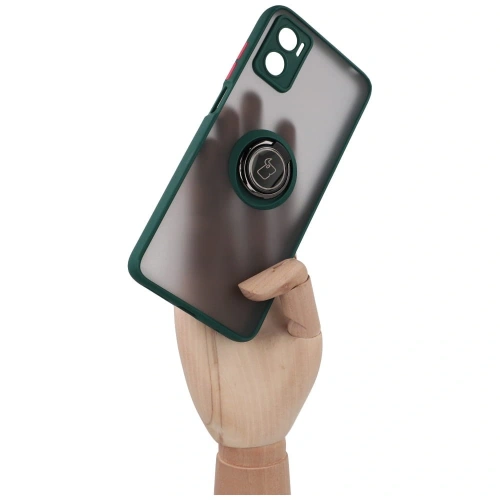 Kup Bizon Case Hybrid Ring Motorola Moto E22 / E22i füstös sötétzöld kerettel - BIZ500 - {ean13} - Sklep Home Screen