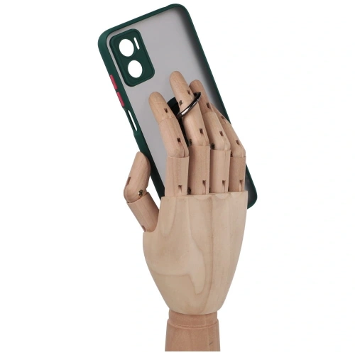 Buy Bizon Case Hybrid Ring Motorola Moto E22 / E22i smoky with a dark green frame - BIZ500 - {ean13} - Home Screen Store Europe