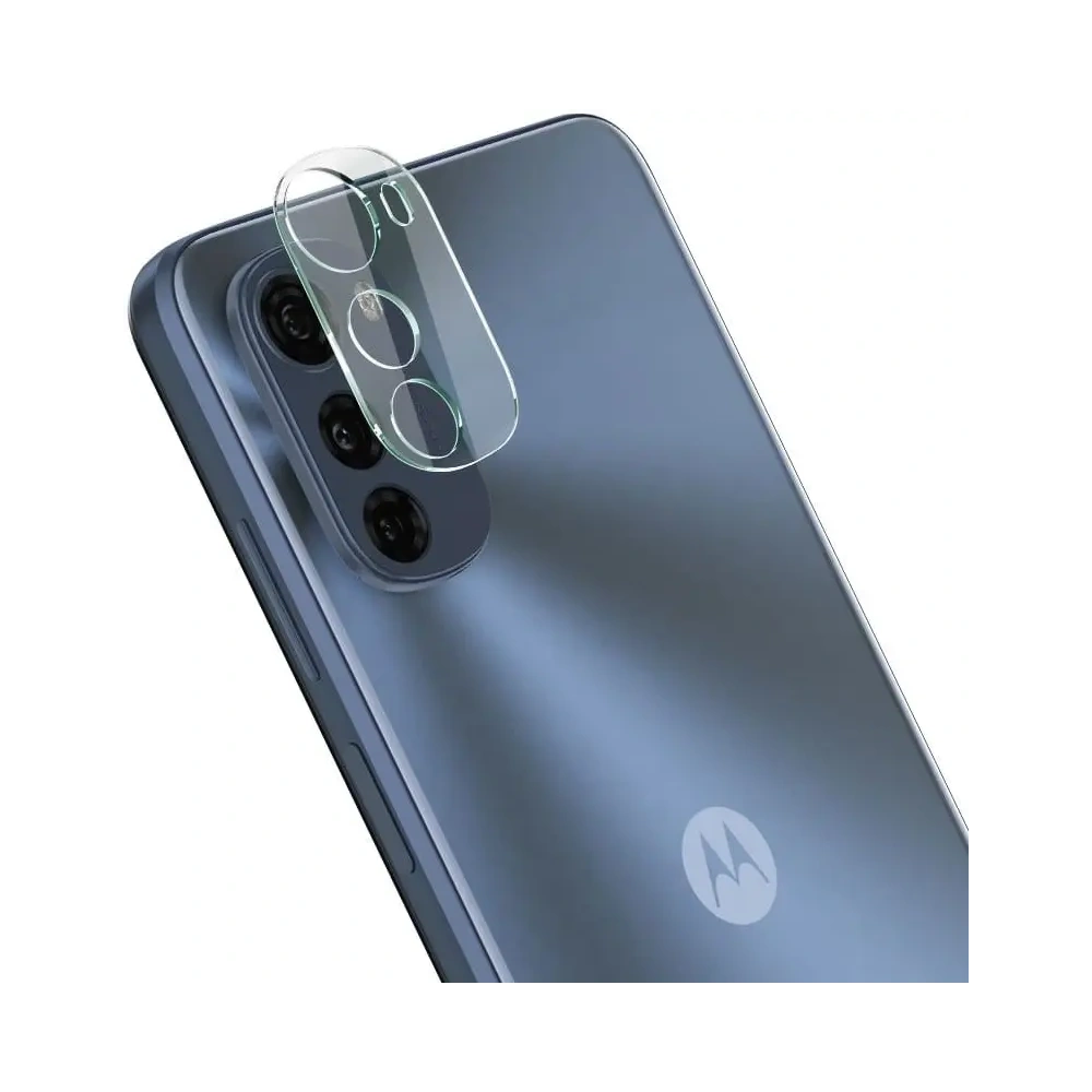 Szkło hartowane Bizon Glass Clear - 3 szt. + obiektyw Motorola Moto E32 / E32s
