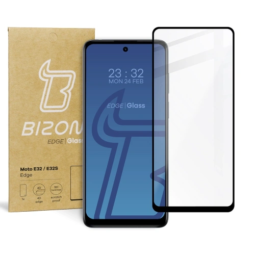Buy Bizon Glass Edge Motorola Moto E32 / E32s black - BIZ503 - {ean13} - Home Screen Store Europe