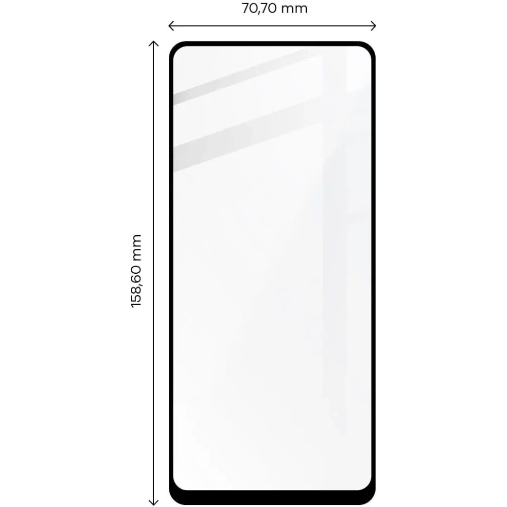 Szkło hartowane Bizon Glass Edge do Motorola Moto E32 / E32s czarne