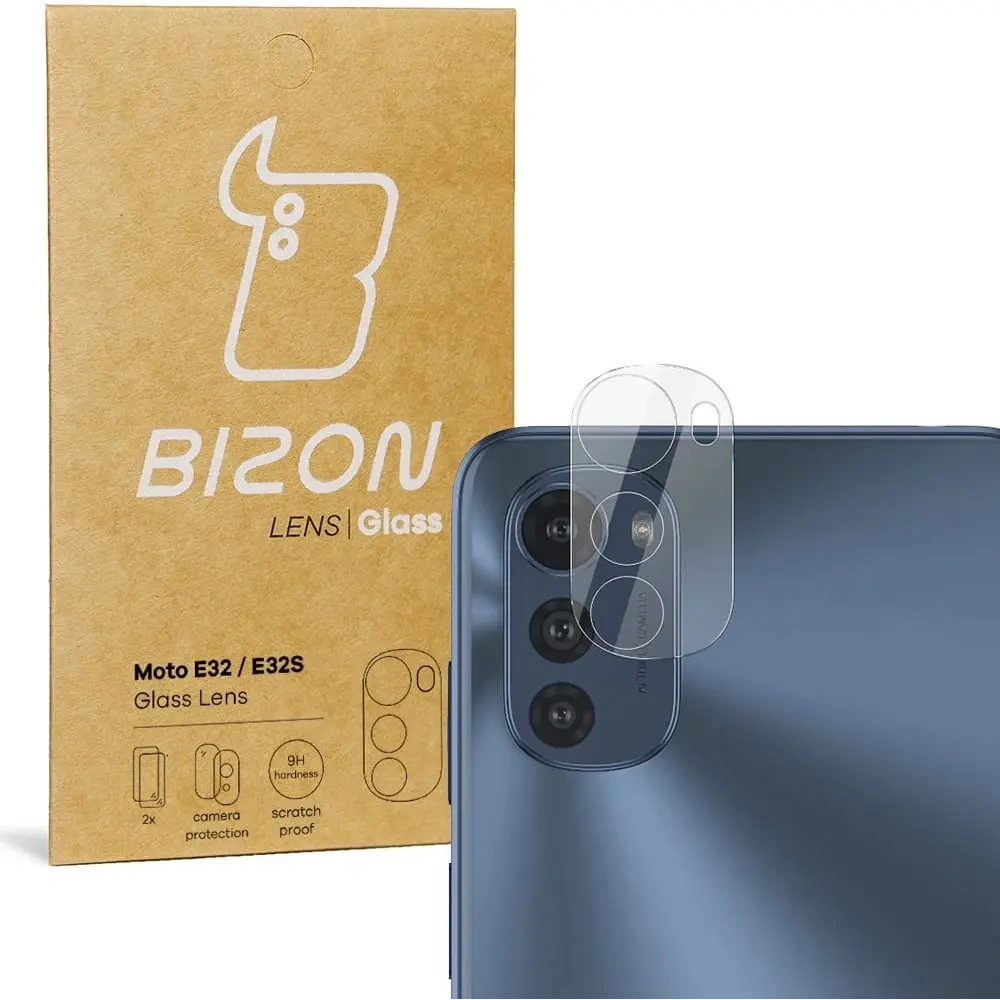 Szkło na aparat Bizon Glass Lens do Motorola Moto E32 / E32s [2 PACK]