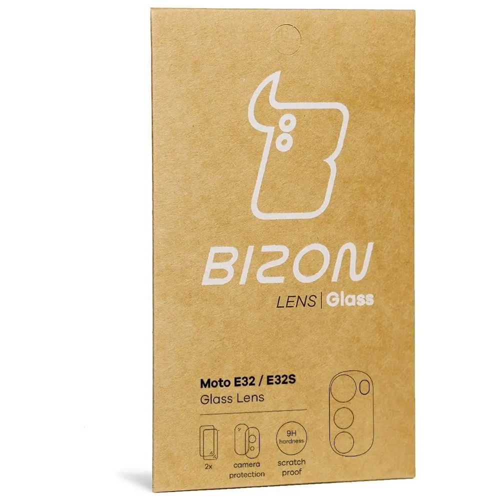 Szkło na aparat Bizon Glass Lens do Motorola Moto E32 / E32s [2 PACK]