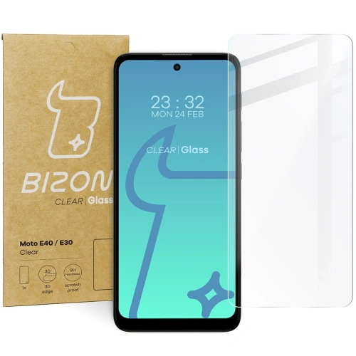 Buy Bizon Glass Clear Motorola Moto E40 / E30 - BIZ505 - {ean13} - Home Screen Store Europe