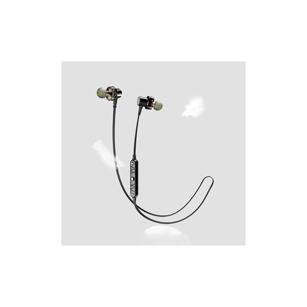 AWEI słuchawki sportowe Bluetooth X660BL czarny/black Dual Dynamic Drivers