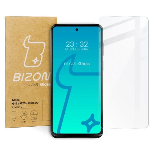 Kup Tvrzené sklo Bizon Glass Clear 2 pro Moto G13 / G23 / G53 5G - BIZ511 - {ean13} - Sklep Home Screen
