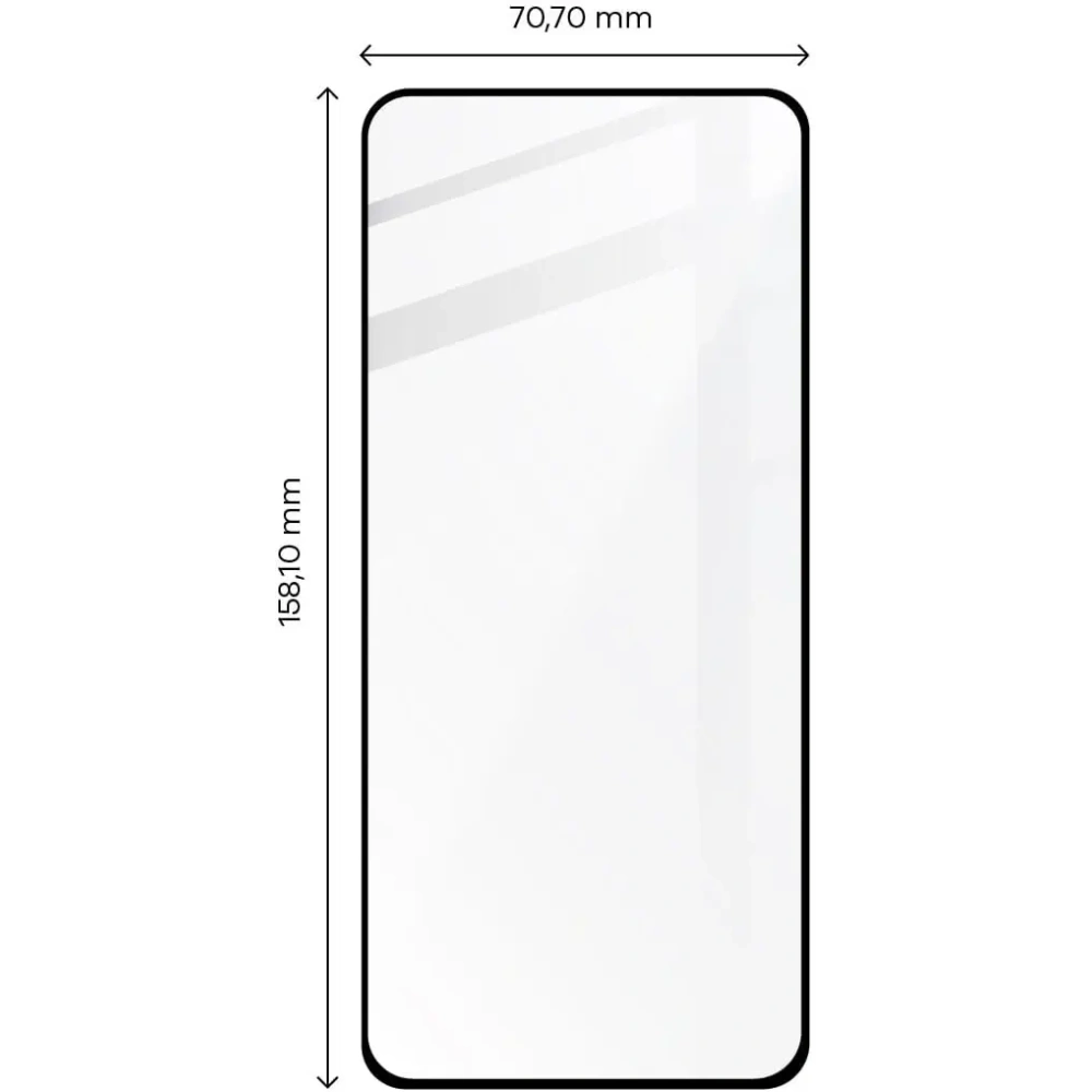 Szkło hartowane Bizon Glass Edge 2 do Moto G13 / G23 / G53 5G czarne