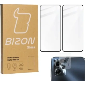 Buy BIZON Edge 2 2x screen glass + camera glass Moto G13/G23 4G - BIZ514 - {ean13} - Home Screen Store Europe