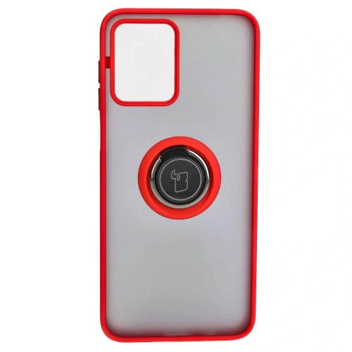 Buy Bizon Case Hybrid Ring Motorola Moto G13 / G23 / G53 5G smoky with a red frame - BIZ515 - {ean13} - Home Screen Store Europe
