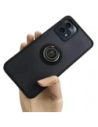 Bizon Case Hybrid Ring Motorola Moto G13 / G23 / G53 5G füstös fekete kerettel