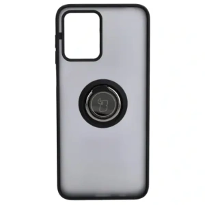 Kup Etui s úchytem na prst Bizon Case Hybrid Ring pro Motorola Moto G13 / G23 / G53 5G kouřové s černým rámem - BIZ516 - {ean13} - Sklep Home Screen