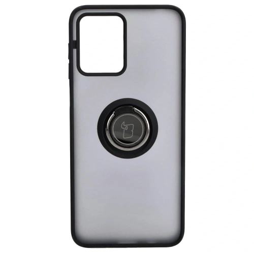 Kup Etui s úchytem na prst Bizon Case Hybrid Ring pro Motorola Moto G13 / G23 / G53 5G kouřové s černým rámem - BIZ516 - {ean13} - Sklep Home Screen