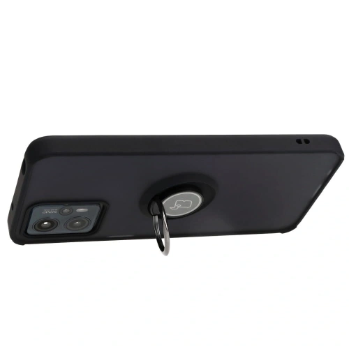 Kup Etui s úchytem na prst Bizon Case Hybrid Ring pro Motorola Moto G13 / G23 / G53 5G kouřové s černým rámem - BIZ516 - {ean13} - Sklep Home Screen