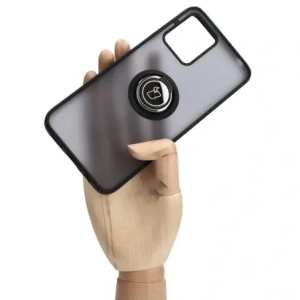 Kup Etui s úchytem na prst Bizon Case Hybrid Ring pro Motorola Moto G13 / G23 / G53 5G kouřové s černým rámem - BIZ516 - {ean13} - Sklep Home Screen