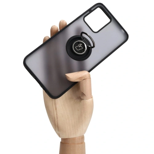 Kup Bizon Case Hybrid Ring Motorola Moto G13 / G23 / G53 5G füstös fekete kerettel - BIZ516 - {ean13} - Sklep Home Screen
