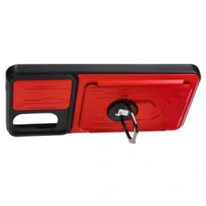 Kup Etui Bizon Case Camshield Card Slot Ring do Moto G22 czerwone - BIZ517 - {ean13} - Sklep Home Screen