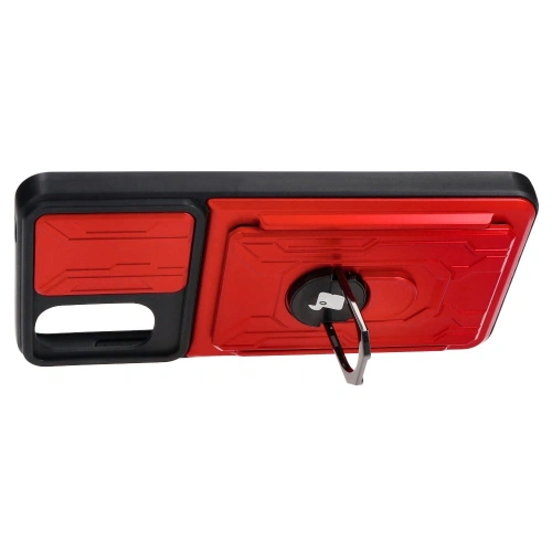 Kup Bizon Case Camshield Kartensteckplatz Ring Moto G22 rot - BIZ517 - {ean13} - Sklep Home Screen
