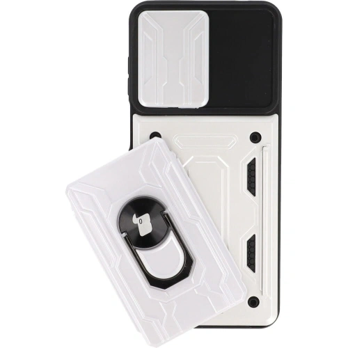 Buy Bizon Case Camshield Card Slot Ring Moto G22 white - BIZ518 - {ean13} - Home Screen Store Europe