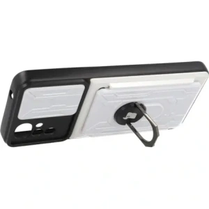 Buy Bizon Case Camshield Card Slot Ring Moto G22 white - BIZ518 - {ean13} - Home Screen Store Europe