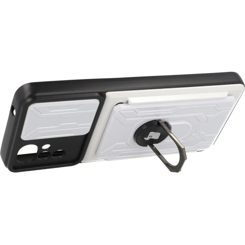 Buy Bizon Case Camshield Card Slot Ring Moto G22 white - BIZ518 - {ean13} - Home Screen Store Europe