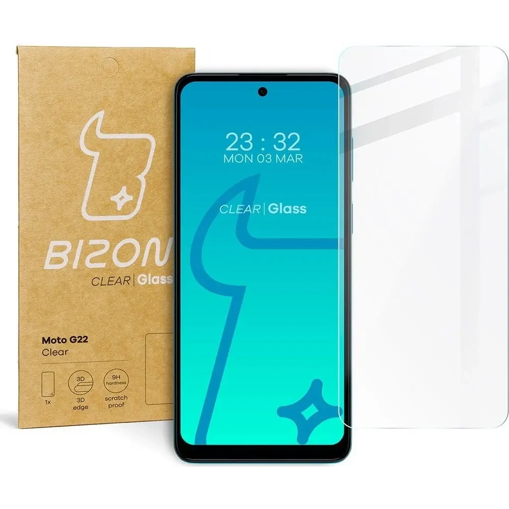 Szkło hartowane Bizon Glass Clear do Motorola Moto G22