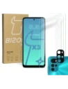 Bizon üveg Átlátszó edzett üveg - 3 db. + lencseüveg Motorola Moto G22