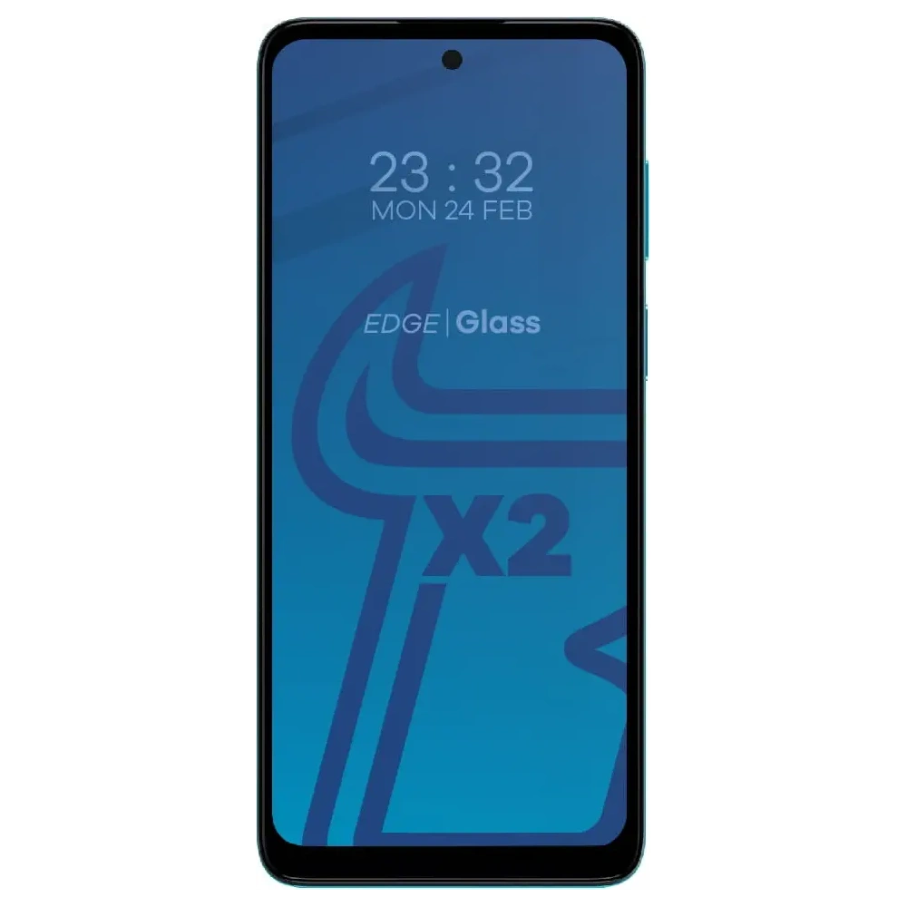 Szkło hartowane Bizon Glass Edge - [2 PACK] + ochrona na obiektyw Motorola Moto G22