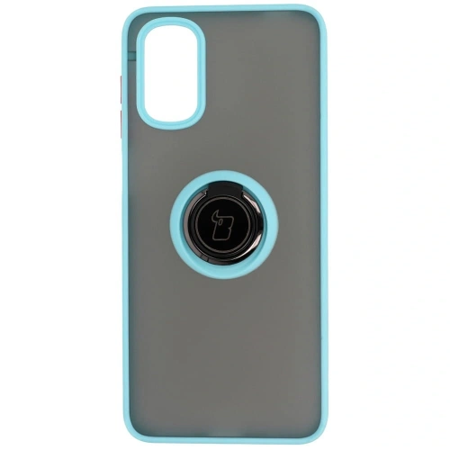 Kup Bizon Case Hybrid Ring Motorola Moto G22 / E32 / E32s fumuriu cu un cadru albastru deschis - BIZ525 - {ean13} - Sklep Home Screen