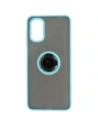 Buy Bizon Case Hybrid Ring Motorola Moto G22 / E32 / E32s smoky with a light blue frame - BIZ525 - {ean13} - Home Screen Store Europe