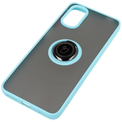 Buy Bizon Case Hybrid Ring Motorola Moto G22 / E32 / E32s smoky with a light blue frame - BIZ525 - {ean13} - Home Screen Store Europe