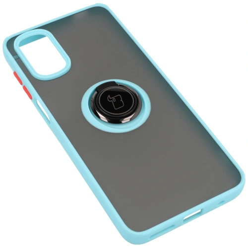 Kup Bizon Case Hybrid Ring Motorola Moto G22 / E32 / E32s fumuriu cu un cadru albastru deschis - BIZ525 - {ean13} - Sklep Home Screen