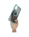 Buy Bizon Case Hybrid Ring Motorola Moto G22 / E32 / E32s smoky with a light blue frame - BIZ525 - {ean13} - Home Screen Store Europe