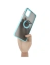 Buy Bizon Case Hybrid Ring Motorola Moto G22 / E32 / E32s smoky with a light blue frame - BIZ525 - {ean13} - Home Screen Store Europe