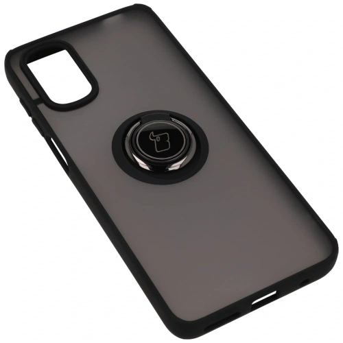 Kup Etui s úchytem na prst Bizon Case Hybrid Ring pro Motorola Moto G22 / E32 / E32s kouřové s černým rámečkem - BIZ526 - {ean13} - Sklep Home Screen
