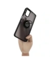 Kup Etui s úchytem na prst Bizon Case Hybrid Ring pro Motorola Moto G22 / E32 / E32s kouřové s černým rámečkem - BIZ526 - {ean13} - Sklep Home Screen