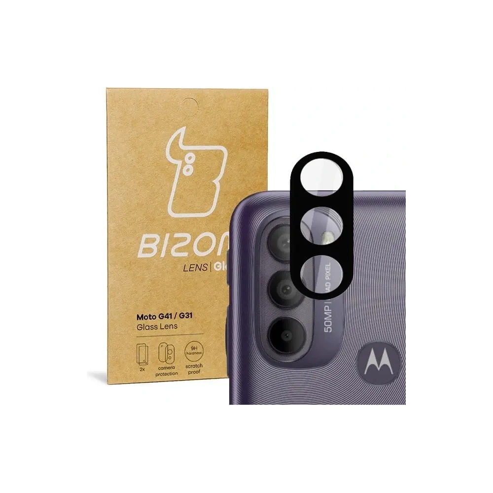 Szkło na aparat Bizon Glass Lens do Moto G41/ G31 [2 PACK]