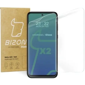 Kup Bizon Glass Hydrogel Moto G31 / G41 [2 CSOMAG] - BIZ530 - {ean13} - Sklep Home Screen