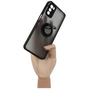 Kup Bizon Case Hybrid Ring Motorola Moto G42 rauchig mit einem schwarzen Rahmen - BIZ531 - {ean13} - Sklep Home Screen