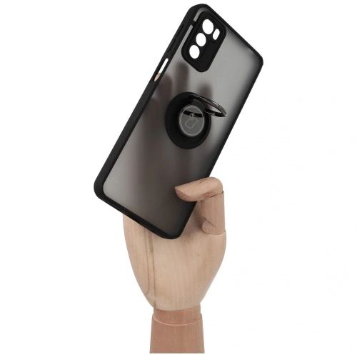 Buy Bizon Case Hybrid Ring Motorola Moto G42  smoky with a black frame - BIZ531 - {ean13} - Home Screen Store Europe