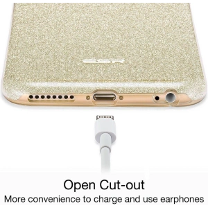 Kup ESR Apple Case Glitter Shine iPhone 6/6s 4.7 Champagner Gold - ESR002GLD - {ean13} - Sklep Home Screen