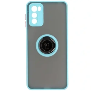 Kup Bizon Case Hybrid Ring Motorola Moto G42 rauchig mit einem hellblauen Rahmen - BIZ532 - {ean13} - Sklep Home Screen