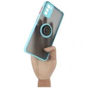 Kup Bizon Case Hybrid Ring Motorola Moto G42 rauchig mit einem hellblauen Rahmen - BIZ532 - {ean13} - Sklep Home Screen