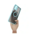 Buy Bizon Case Hybrid Ring Motorola Moto G42  smoky with a light blue frame - BIZ532 - {ean13} - Home Screen Store Europe