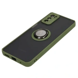 Kup Bizon Case Hybrid Ring Motorola Moto G42 rauchig mit einem grünen Rahmen - BIZ533 - {ean13} - Sklep Home Screen