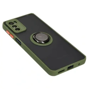 Kup Bizon Case Hybrid Ring Motorola Moto G42 rauchig mit einem grünen Rahmen - BIZ533 - {ean13} - Sklep Home Screen